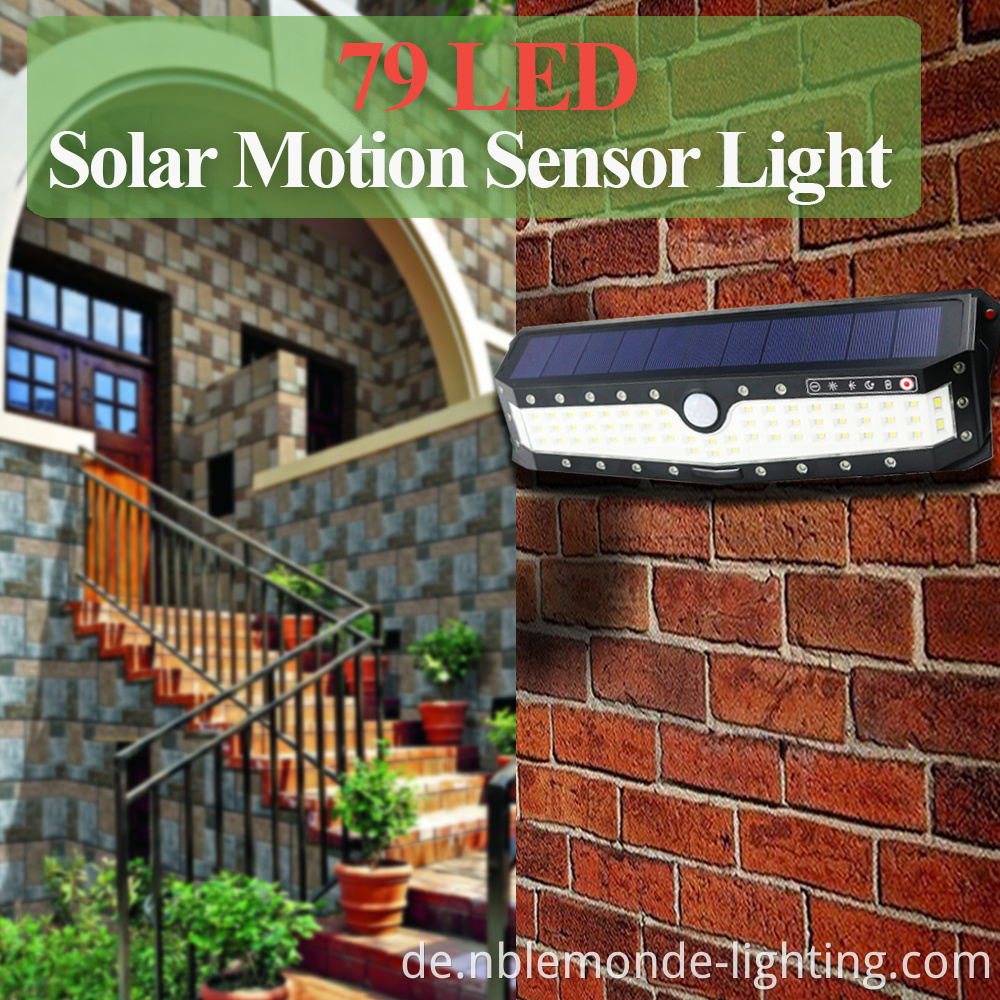 solar street light with motion sensor